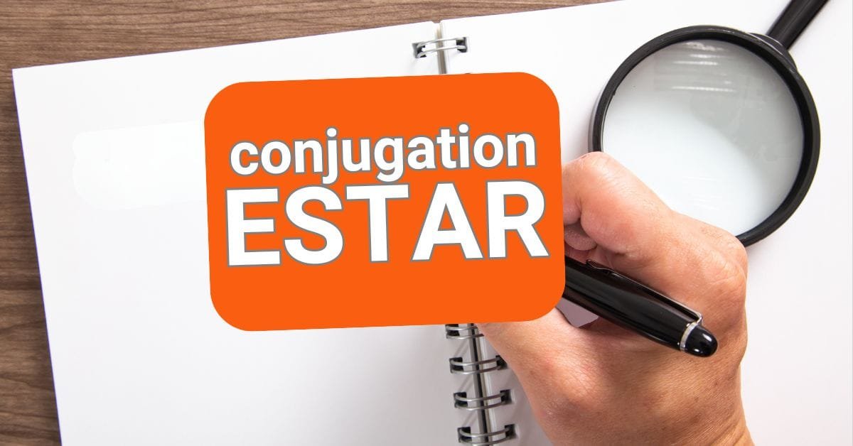 notebook with text ""ESTAR conjugation"