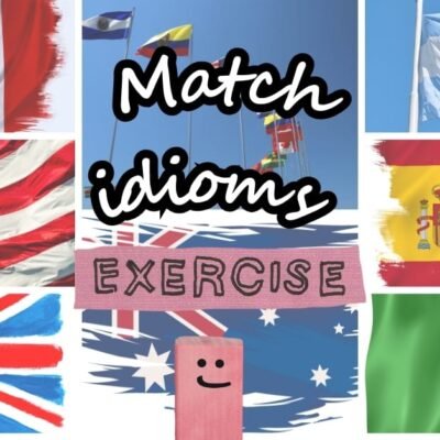 Spanish idioms practice: Match idioms to their english meaning