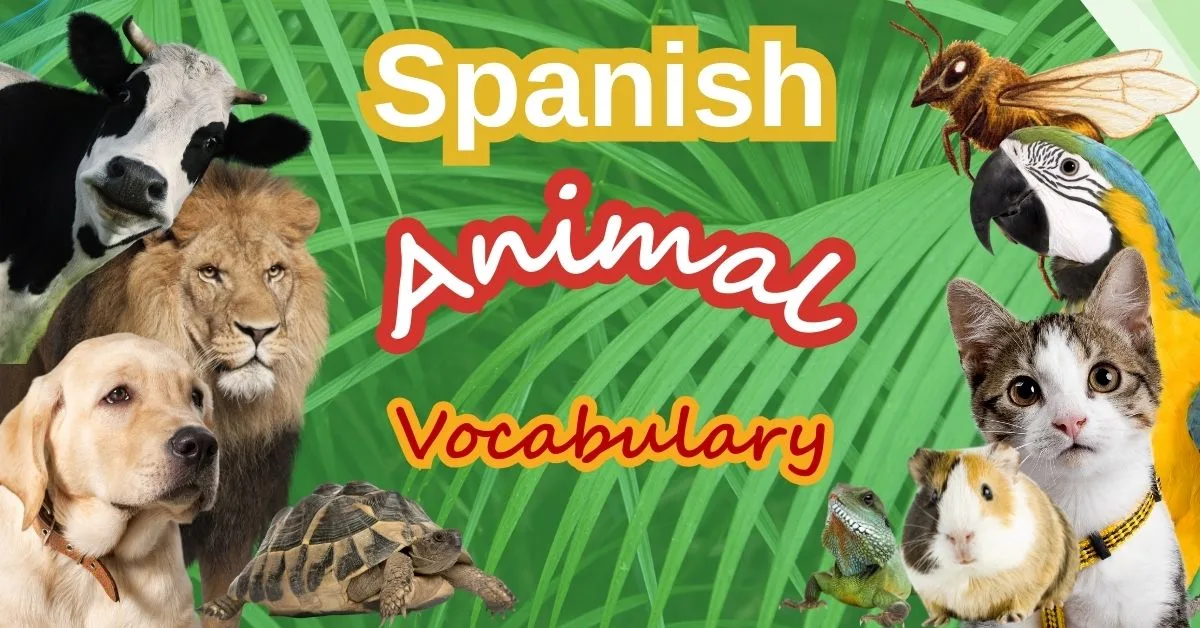 Spanish Animal Vocabulary for Beginners: 100 Animals Names