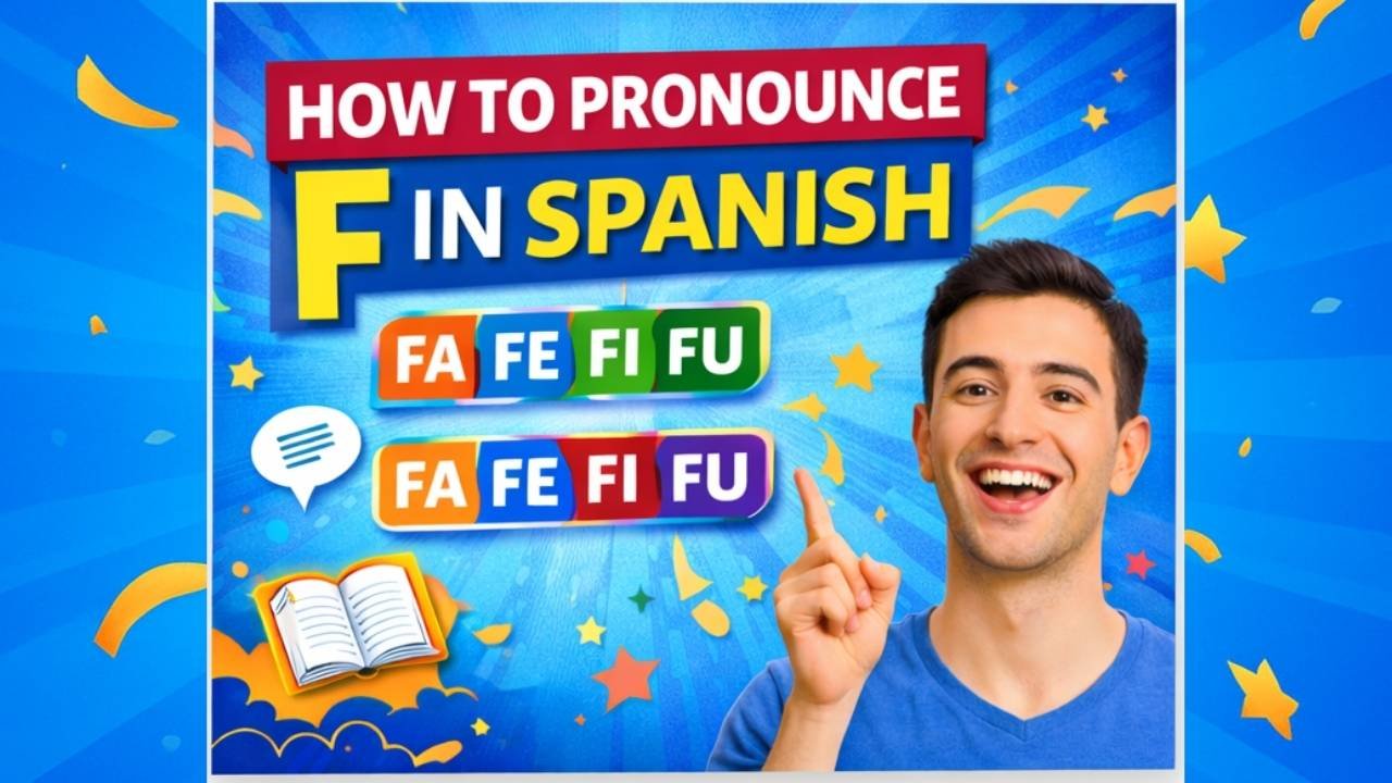Spanish Letter F Pronunciation: FA FE FI FO FU | Learn Sounds